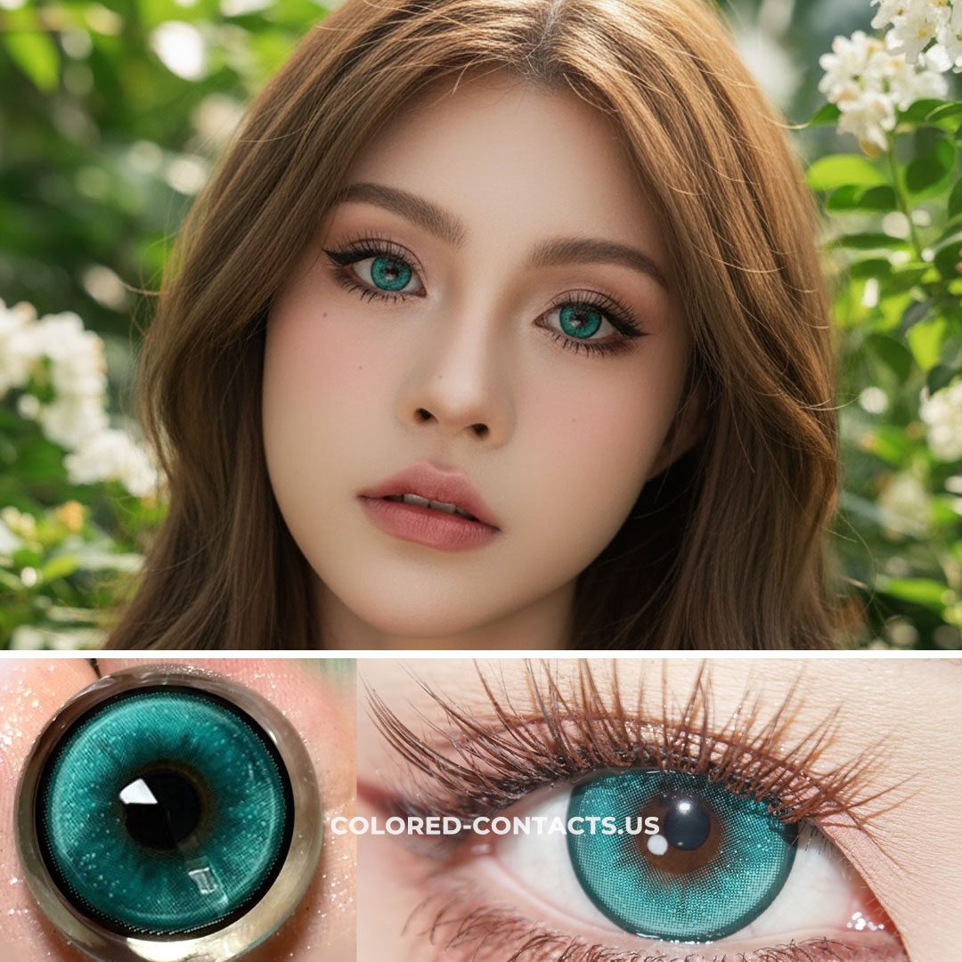 Aqua Green Forest Colored Contacts | 4-Lens Pack