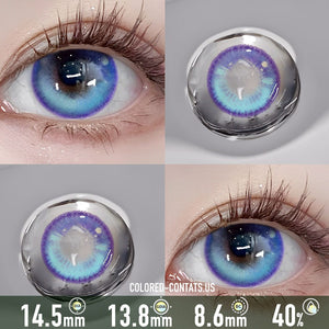 Aurora Dream Galaxy Blue Contact Lenses
