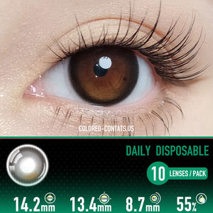Sacred Sunset Amber Contact Lenses