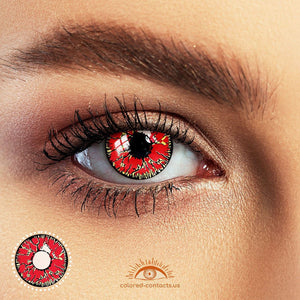 Classic Red Vampire Halloween Contacts