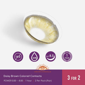 Daisy Brown Colored Contacts
