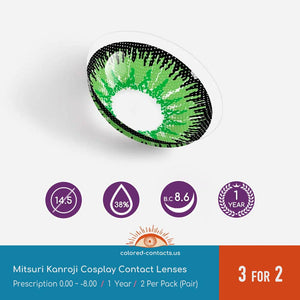 Demon Slayer Mitsuri Kanroji Cosplay Contact Lenses
