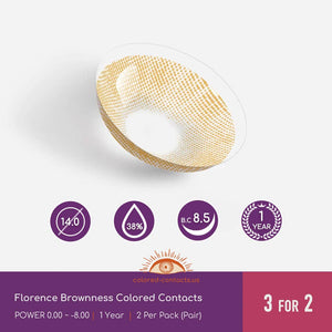 Florence Brownness Colored Contacts