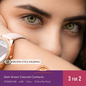 Gem Green Colored Contacts