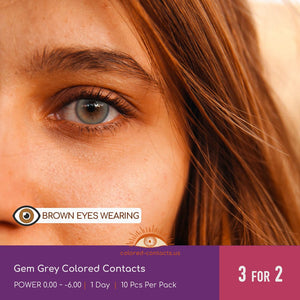 Gem Grey Colored Contacts