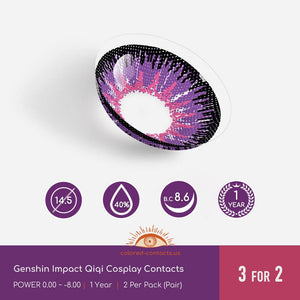 Genshin Impact Qiqi Cosplay Contacts