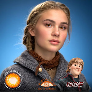 Kristoff Cosplay Brown Contact Lenses