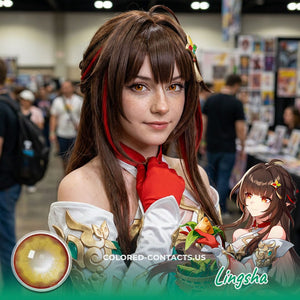 These Honkai Star Rail Lingsha Cosplay Contact Lenses Are About To Give You That Ultimate Cauldron Master Energy