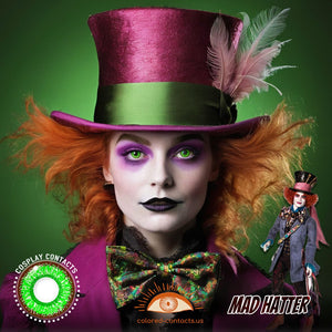 Mad Hatter Cosplay Green Contact Lenses