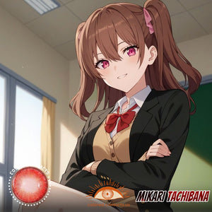 Mikari Tachibana Cosplay Red Contact Lenses