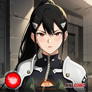 Mina Ashiro Cosplay Red Contact Lenses
