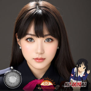 Mio Akiyama Cosplay Grey Contact Lenses