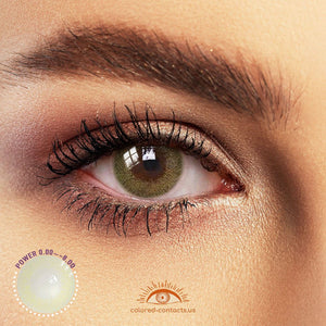 Morning Fog Yellow-Green Colored Contacts