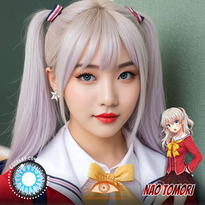 Nao Tomori Cosplay Blue Contact Lenses