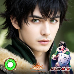 Naofumi Iwatani Cosplay Green Contact Lenses
