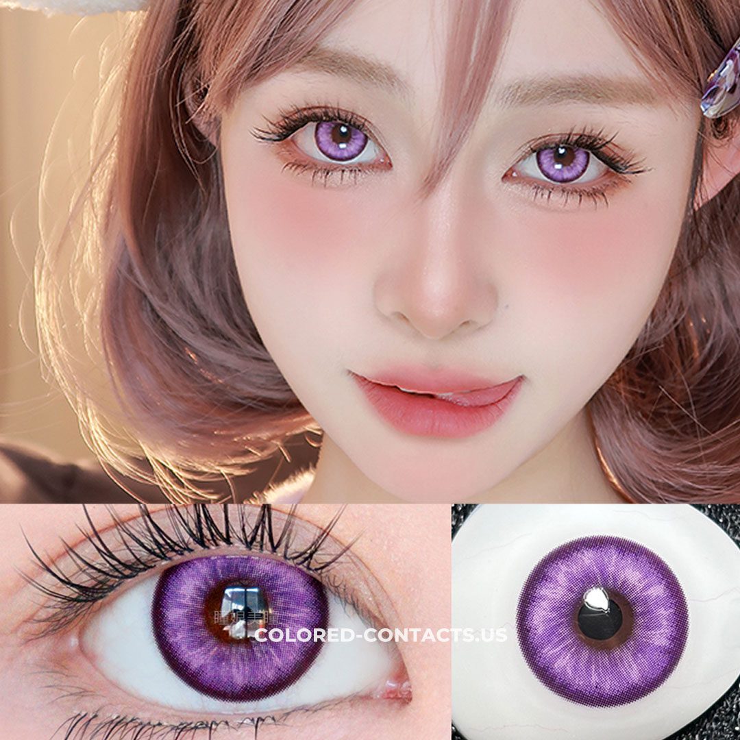 Nebula Purple Contact Lenses - Cosmic Violet Collection
