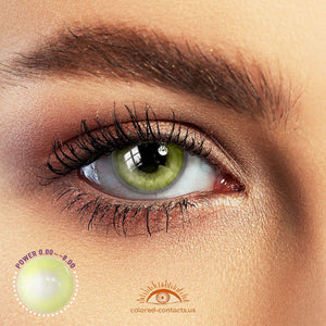 Polar Lights Yellow-Green Colored Contacts