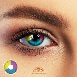 Three Tone Joker Cosplay Colored Contacts