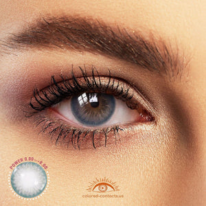 Tulip II Grey-Blue Colored Contacts