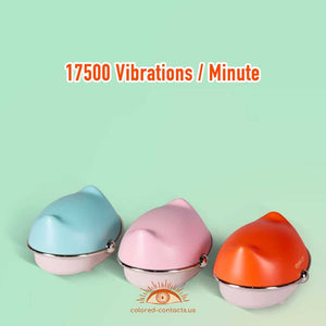 Lithium battery ultrasonic colored contacts cleaner