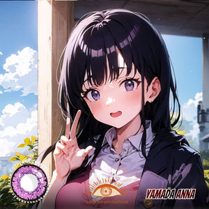 Yamada Anna Cosplay Violet Contact Lenses