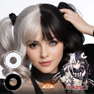 Zesshi Zetsumei Cosplay Heterochromia Contact Lenses