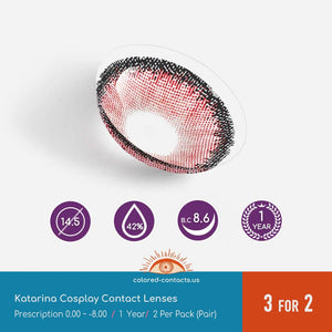 katarina Cosplay Contact Lenses