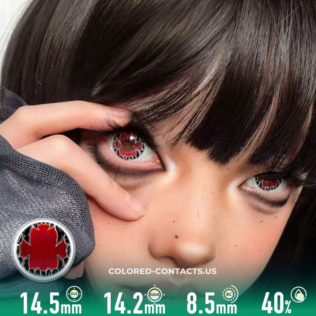 Hellhound Red Crazy Lenses | 4-Lens Pack