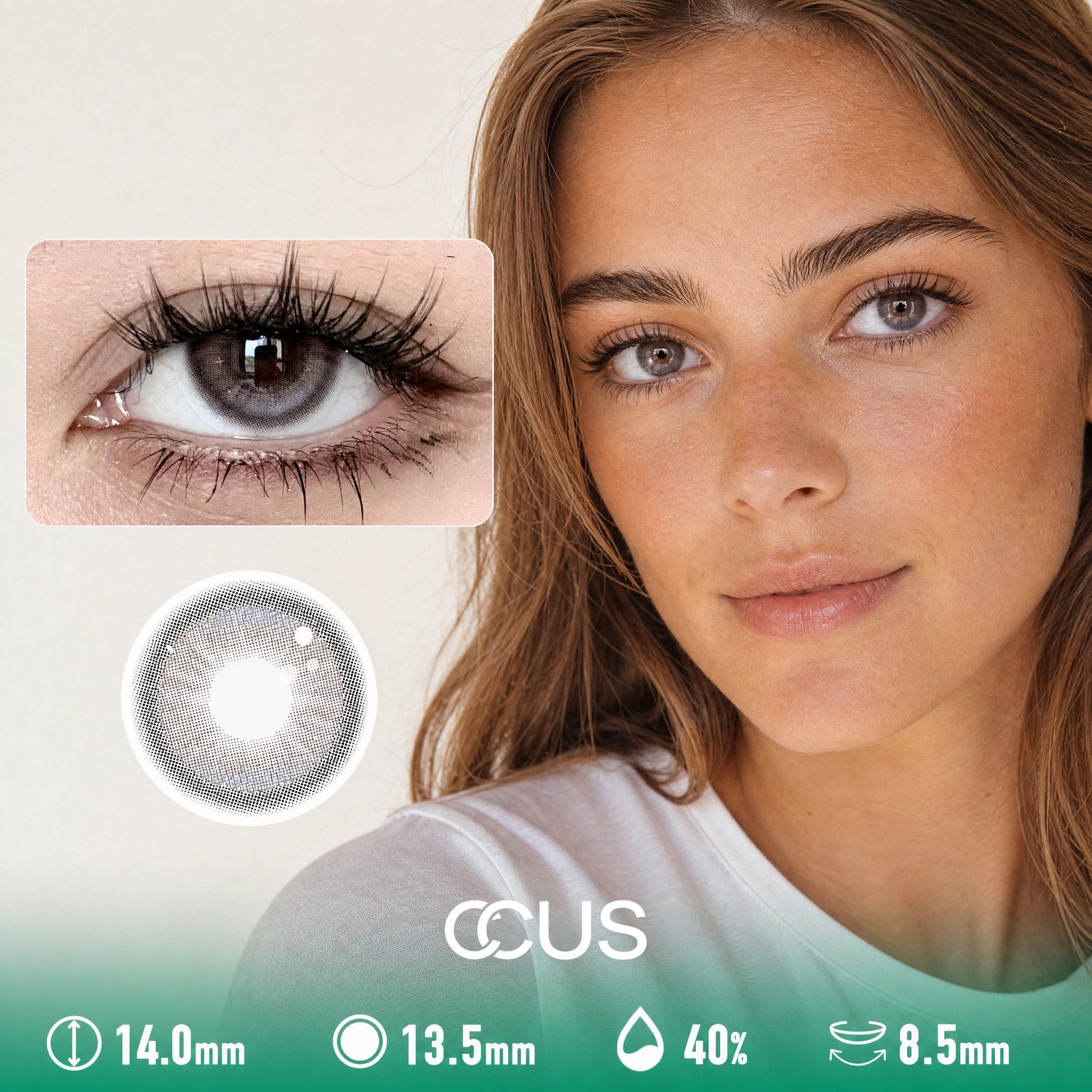 Cedar Amber Brown Contact Lenses
