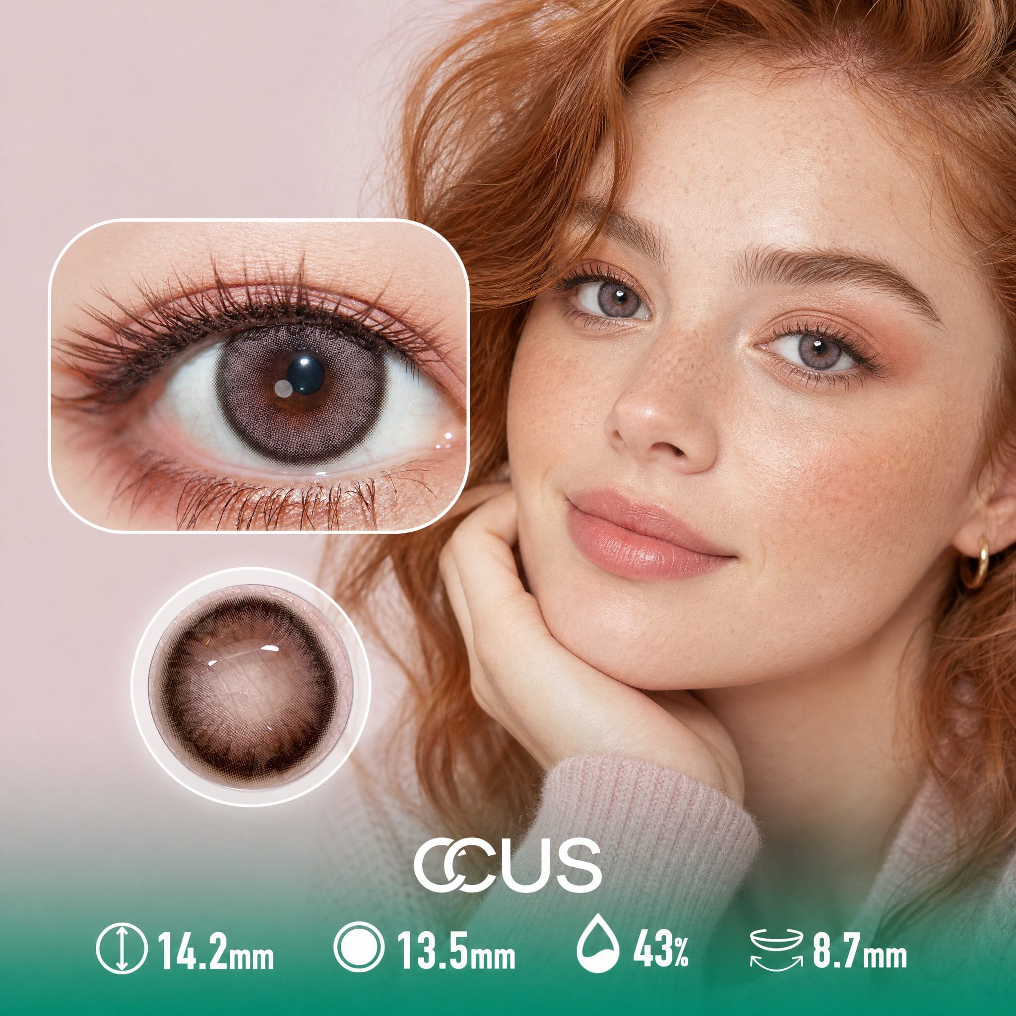 Cloud Peony Pink Contact Lenses