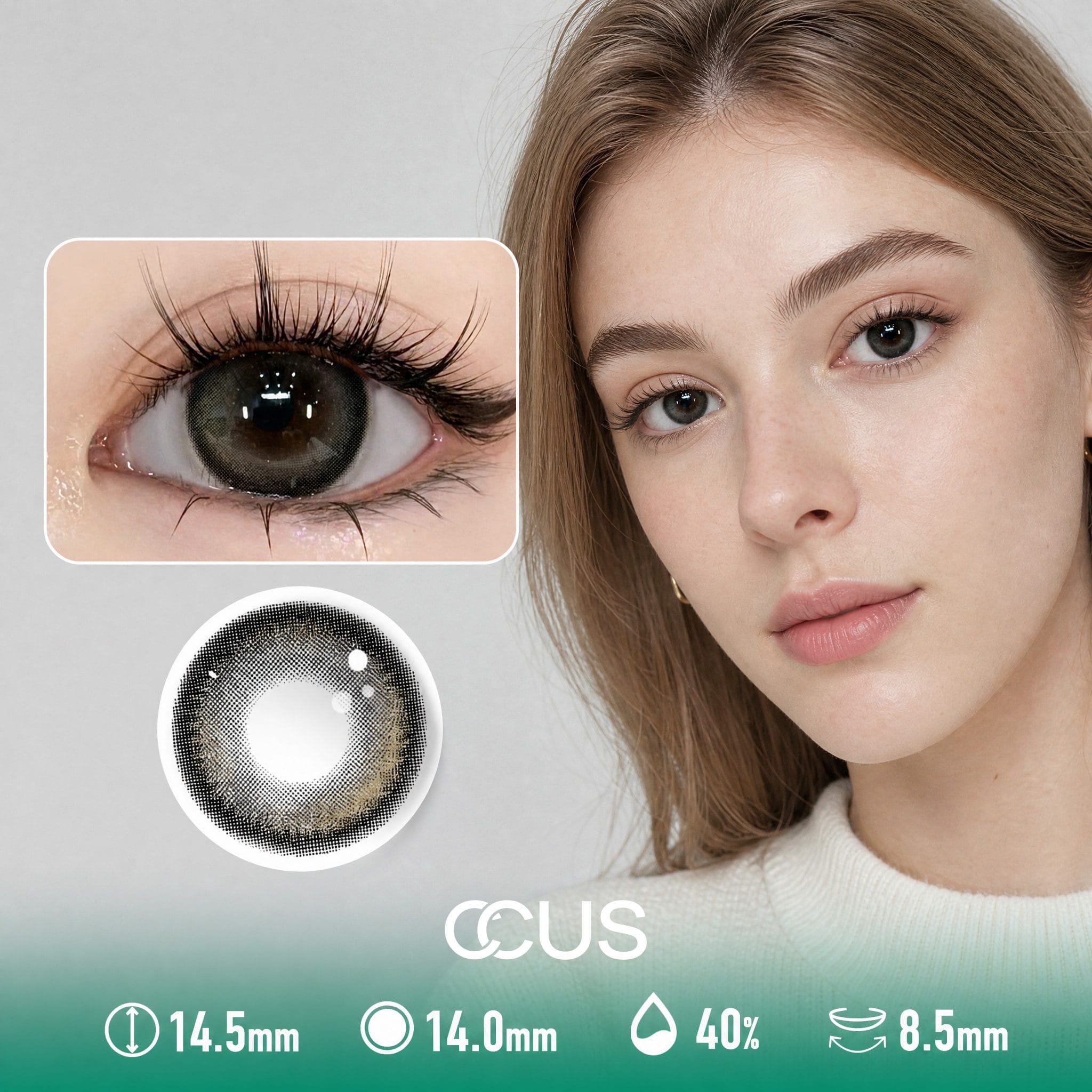 Cloudline Black Contact Lenses