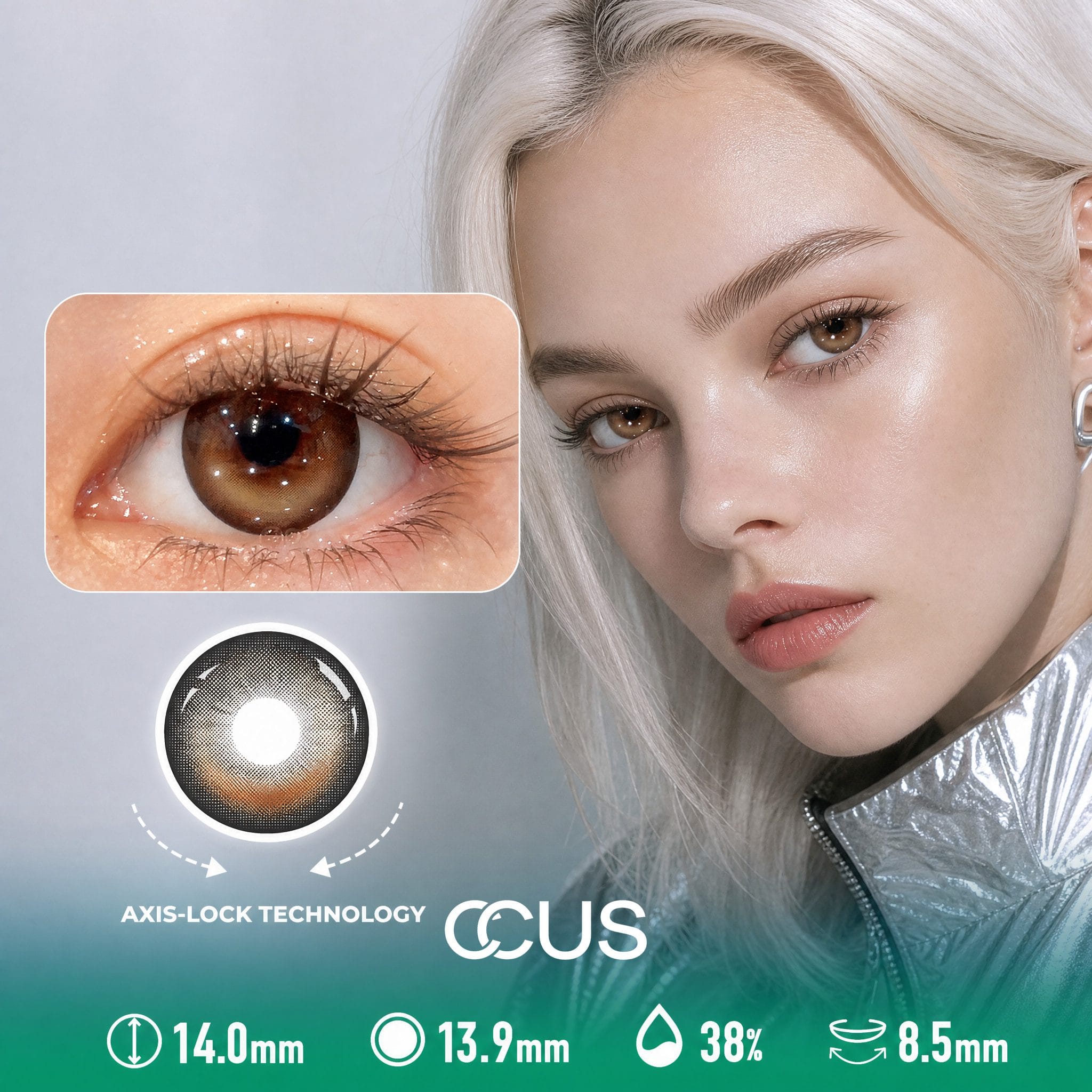 Kyoto Eclipse Brown Contact Lenses