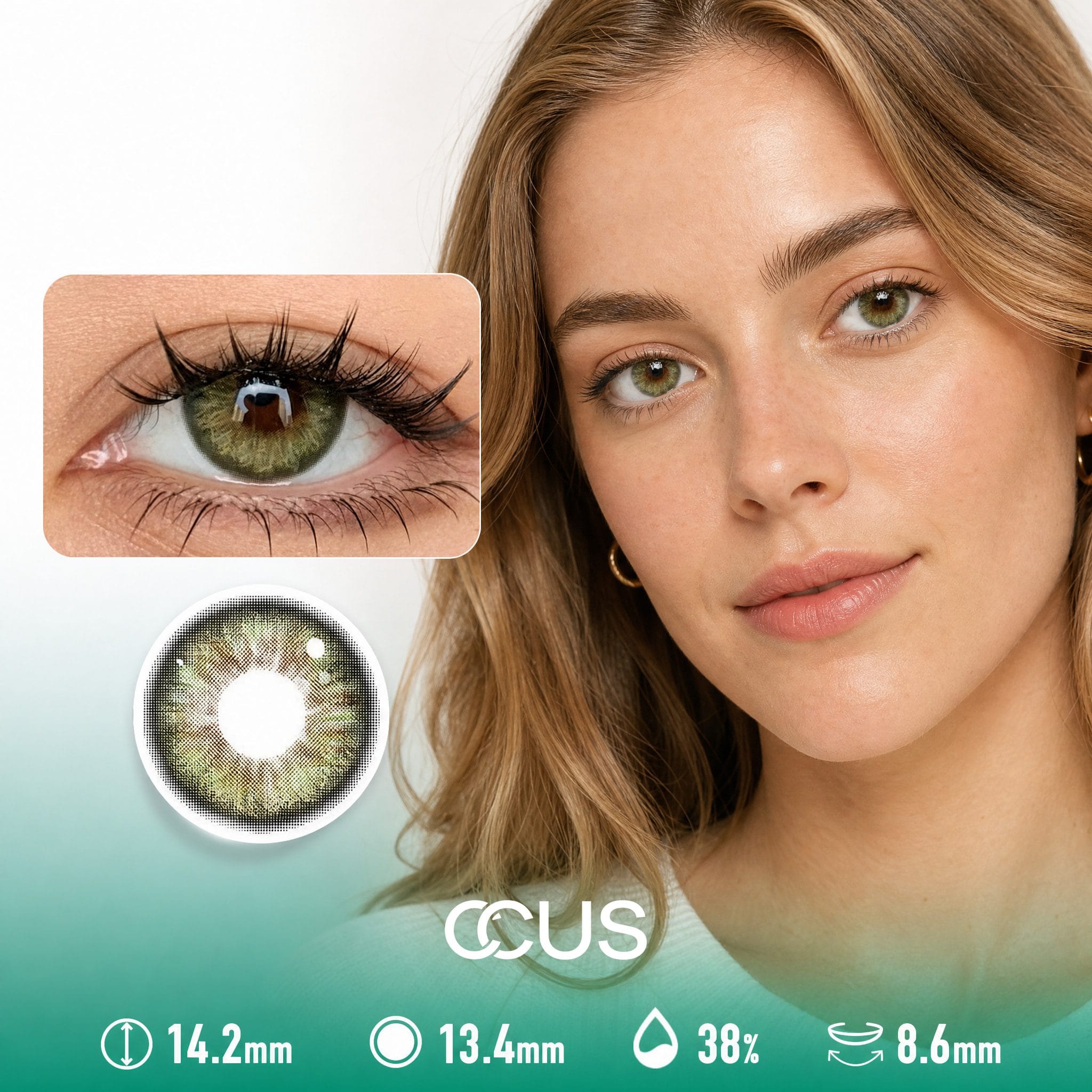 Meadowlight Moss Green Contact Lenses