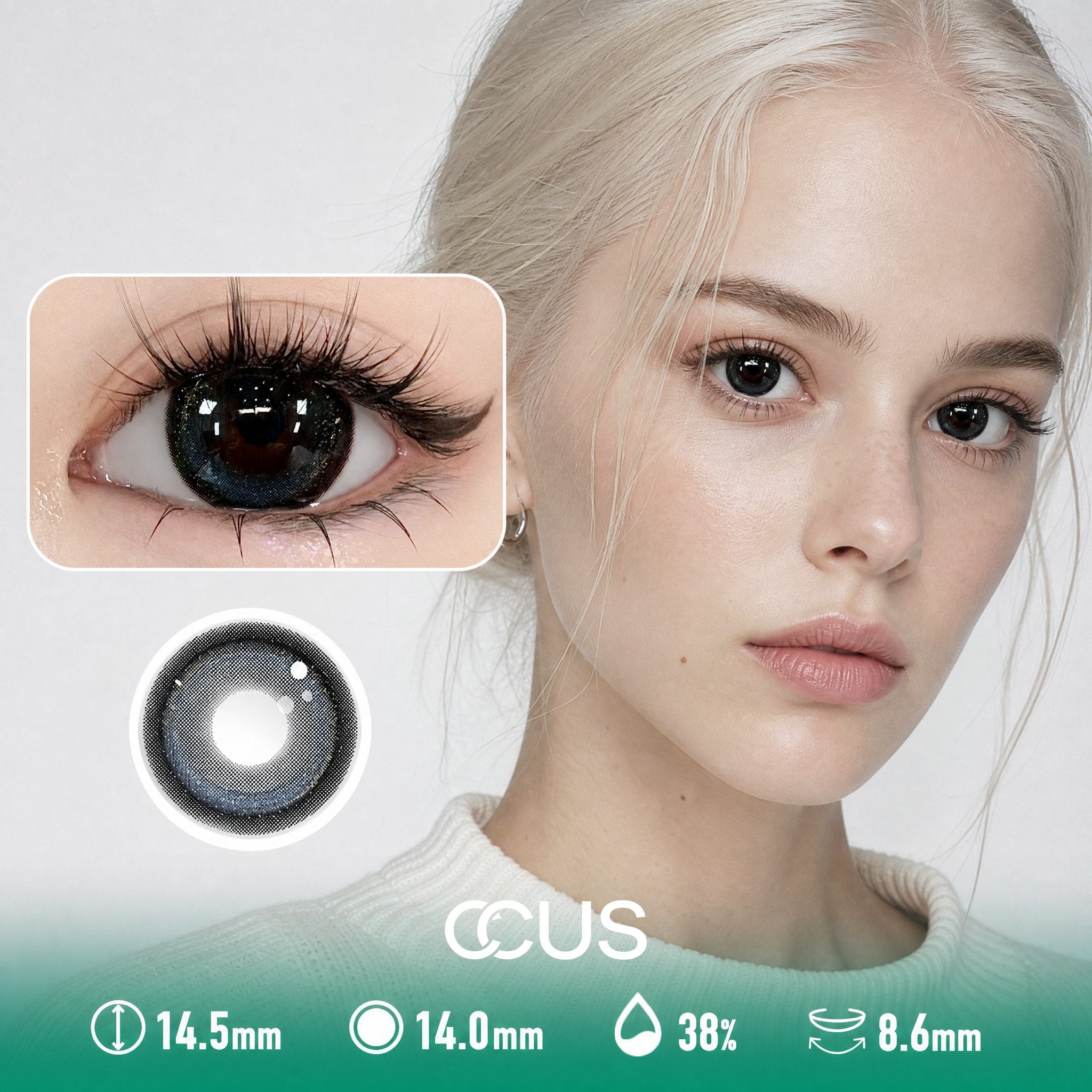 Morning Onyx Black Contact Lenses