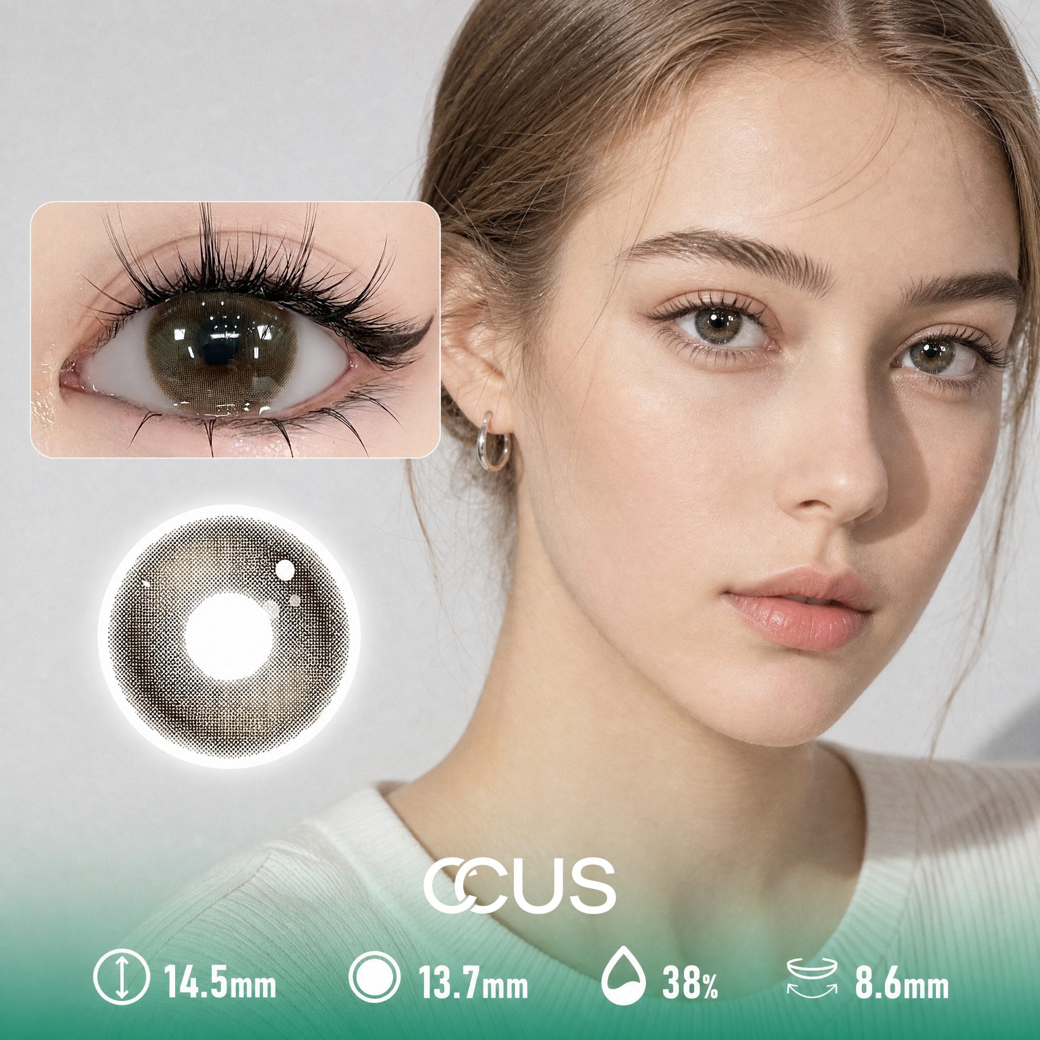 Oslo Haze Brown Contact Lenses