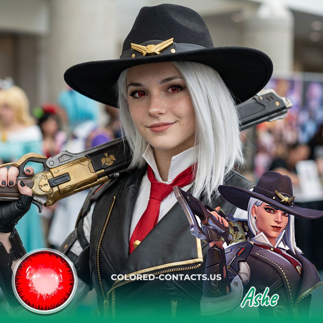 These Overwatch Ashe Cosplay Contact Lenses Are About To Give You That Ultimate Outlaw Energy
