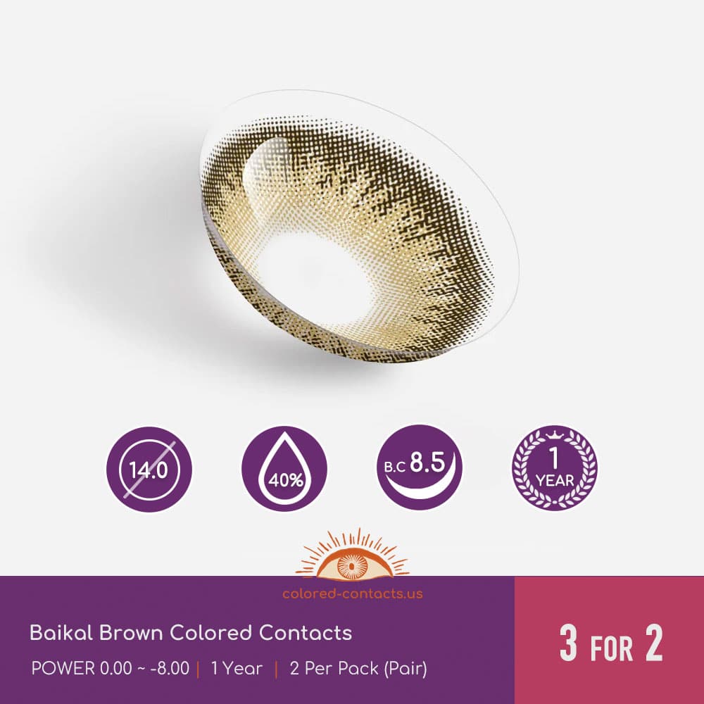 Baikal Brown Colored Contacts