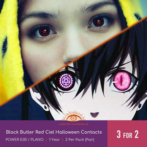 Black Butler - Red Ciel's Halloween Contacts