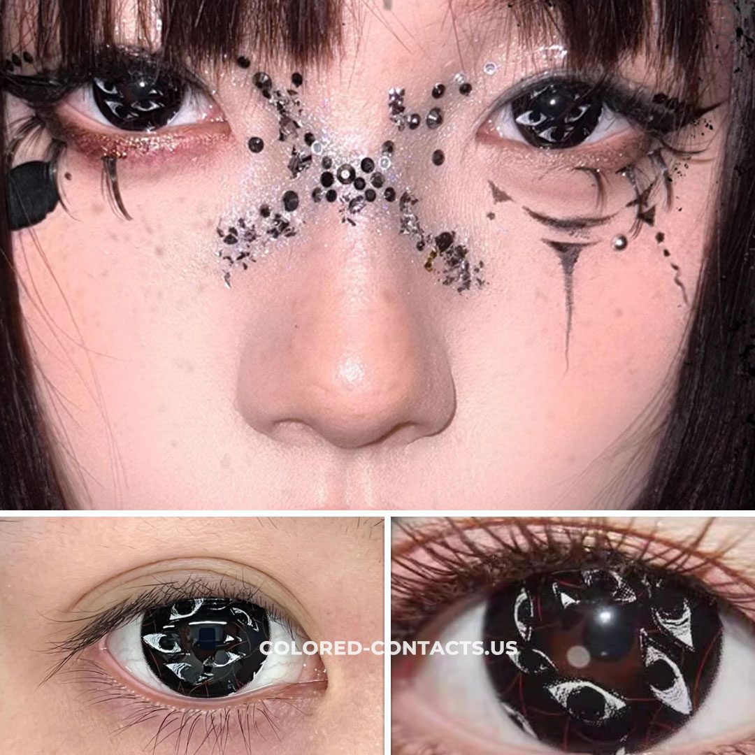 Black Multi-Eye Horror Contact Lenses | 4-Lens Pack