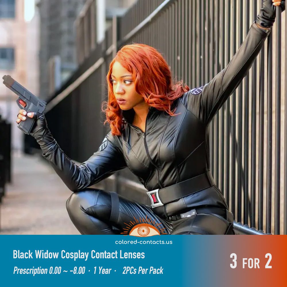 Black Widow Cosplay Contact Lenses v2