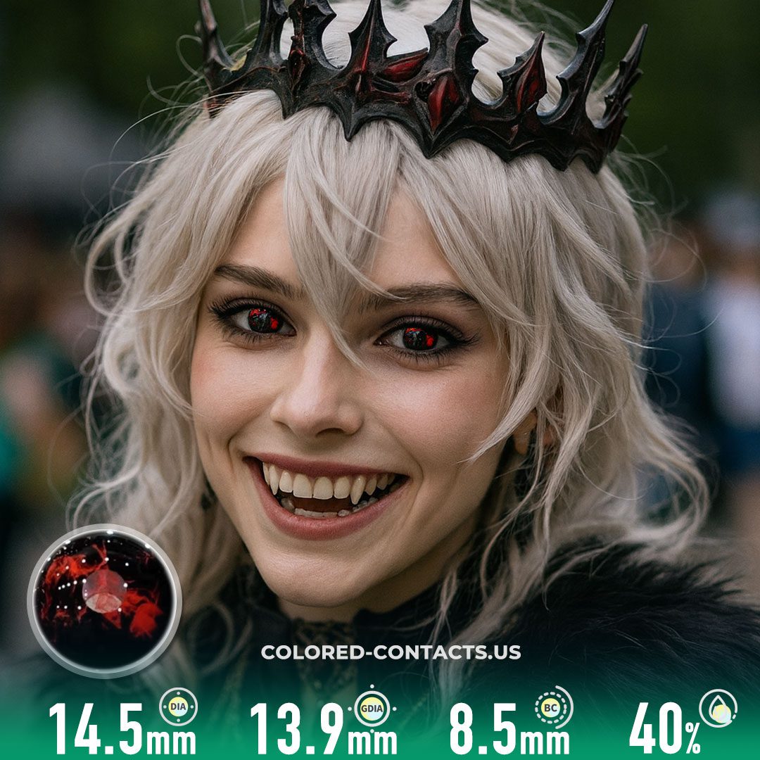 Blood Curse Black Crazy Lenses | 4-Lens Pack