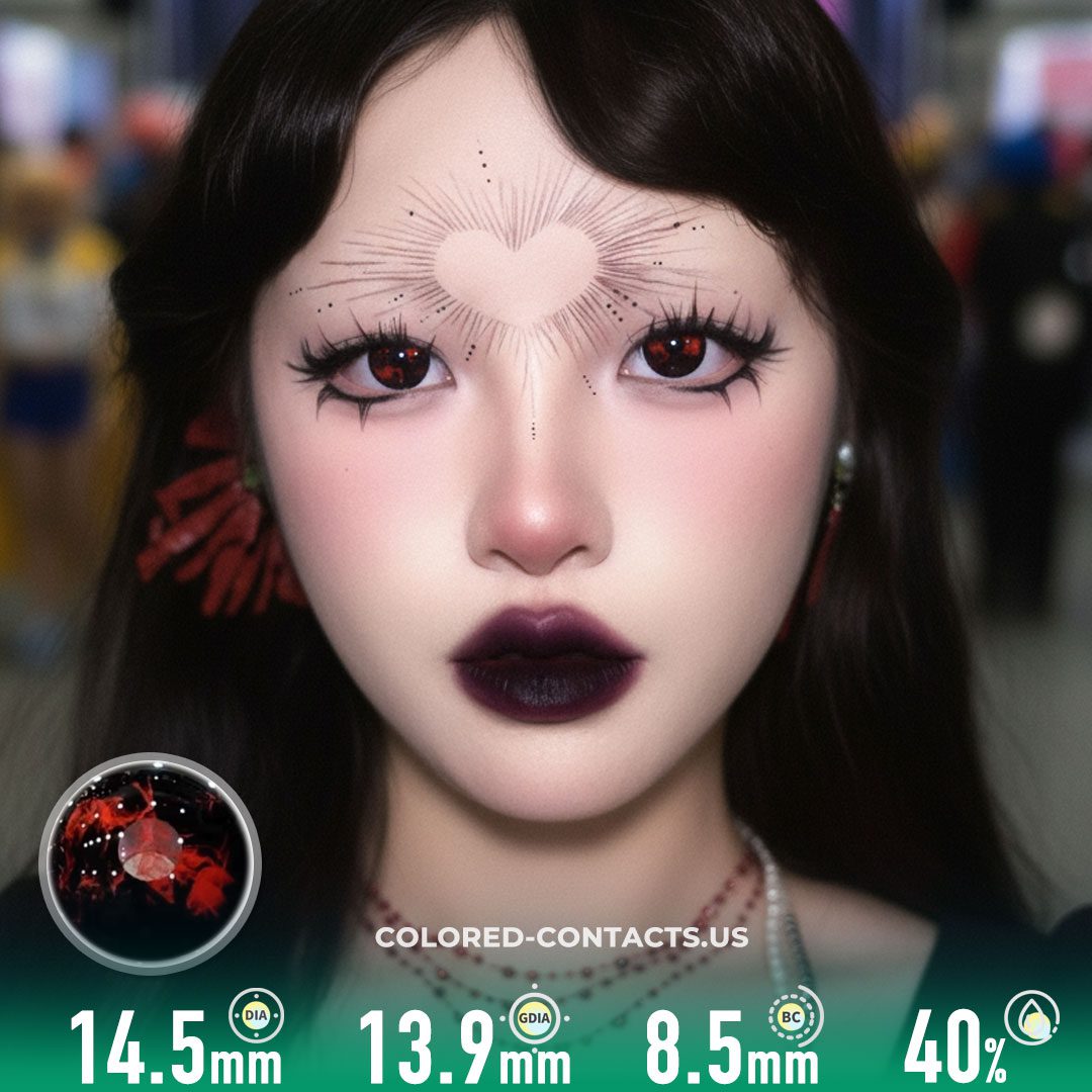 Blood Curse Black Crazy Lenses | 4-Lens Pack
