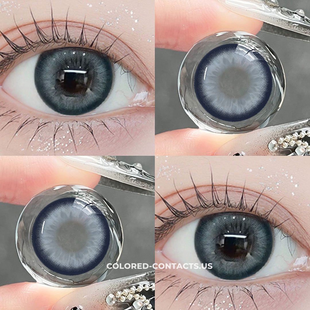 Blueberry Toast Gray Colored Contacts - 10 Lenses