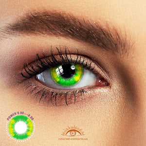 Boundless Color Series Green Colored Contacts