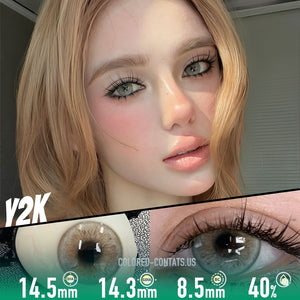 Berry Swirl Brown Contact Lenses