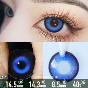 Punk Blue Colored Contacts