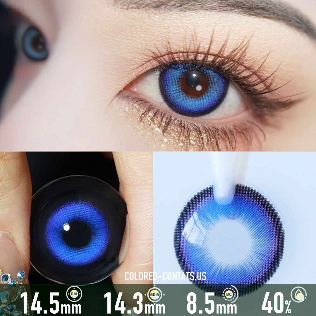Punk Blue Colored Contacts