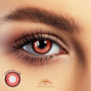 Light Red Anime Eye Colored Contacts