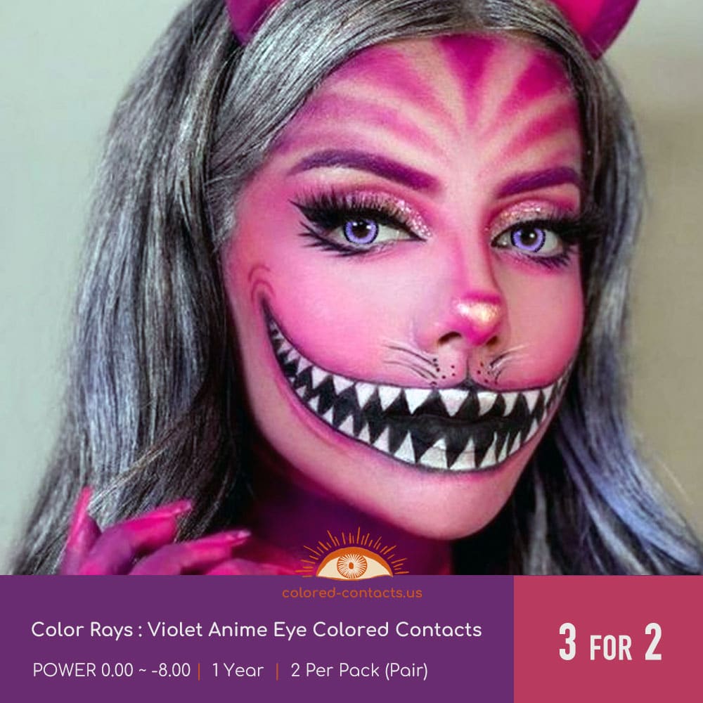 Violet Anime Eye Colored Contacts