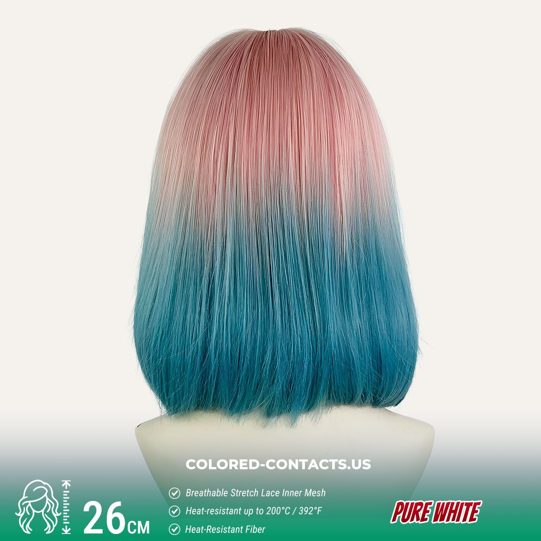 Cotton Candy Gradient Rainbow Wig